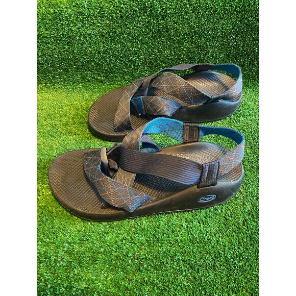Chaco Men\'s Sport Hiking Sandals Strappy Blue Multicolor Straps Size 11 main image 5